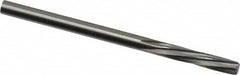 Magafor - 3.429mm Solid Carbide 6 Flute Chucking Reamer - Spiral Flute, 0.135" Straight Shank, 19/32" Flute Length, 2-1/4" OAL - Caliber Tooling