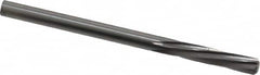 Chucking Reamer: 0.139″ Dia, 2-1/4″ OAL, 19/32″ Flute Length, Straight Shank, Solid Carbide 6 Flute, RH