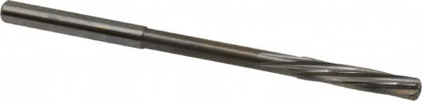 Magafor - 4.32mm Solid Carbide 6 Flute Chucking Reamer - Spiral Flute, 0.177" Straight Shank, 53/64" Flute Length, 3-5/32" OAL - Caliber Tooling