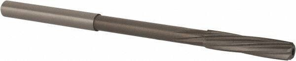 Magafor - 4.48mm Solid Carbide 6 Flute Chucking Reamer - Spiral Flute, 0.177" Straight Shank, 53/64" Flute Length, 3-5/32" OAL - Caliber Tooling