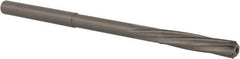 Magafor - #16 Solid Carbide 6 Flute Chucking Reamer - Spiral Flute, 0.177" Straight Shank, 53/64" Flute Length, 3-5/32" OAL - Caliber Tooling