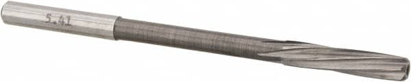 Magafor - #3 Solid Carbide 6 Flute Chucking Reamer - Spiral Flute, 0.216" Straight Shank, 1-1/32" Flute Length, 3-21/32" OAL - Caliber Tooling