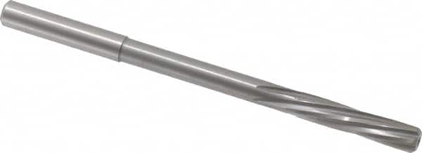 Magafor - 6.74mm Solid Carbide 6 Flute Chucking Reamer - Spiral Flute, 0.276" Straight Shank, 1-7/32" Flute Length, 4-9/32" OAL - Caliber Tooling