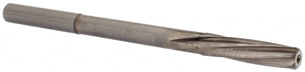 Magafor - 7.14mm Solid Carbide 6 Flute Chucking Reamer - Spiral Flute, 0.276" Straight Shank, 1-7/32" Flute Length, 4-9/32" OAL - Caliber Tooling