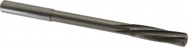 Magafor - 8.321mm Solid Carbide 6 Flute Chucking Reamer - Spiral Flute, 0.315" Straight Shank, 1-19/64" Flute Length, 4-5/8" OAL - Caliber Tooling