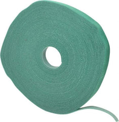 SpeedTech - 75' Long Green Nylon & Polyethylene Hook & Loop Strap - 50 Lb Tensile Strength - Caliber Tooling