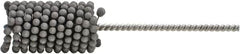 Brush Research Mfg. - 0.218" to 0.236" Bore Diam, 240 Grit, Aluminum Oxide Flexible Hone - Medium, 8" OAL - Caliber Tooling