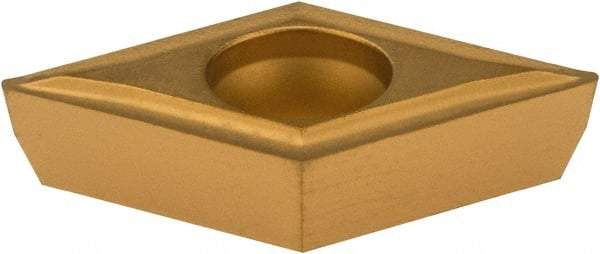 Value Collection - DPMT32.51 Grade TCN55 Carbide Turning Insert - TiN Finish, 55° Diamond, 3/8" Inscr Circle, 5/32" Thick, 1/64" Corner Radius - Caliber Tooling