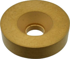 Value Collection - RD8P P Grade TCN55 Carbide Turning Insert - TiN Finish, Round, 1/2" Inscr Circle, 1/8" Thick - Caliber Tooling