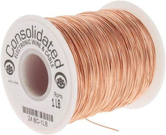 Made in USA - 24 AWG, 0.0201 Inch Diameter, 804 Ft., Solid, Grounding Wire - Copper, ASTM B3, QQ-W-343 Type S, RoHS Compliant - Caliber Tooling