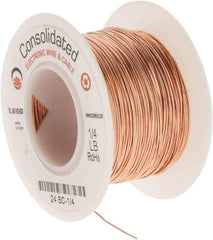 Made in USA - 24 AWG, 0.0201 Inch Diameter, 201 Ft., Solid, Grounding Wire - Copper, ASTM B3, QQ-W-343 Type S, RoHS Compliant - Caliber Tooling