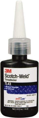 3M - 10 mL, Purple, Medium Strength Liquid Threadlocker - Series TL43, 24 Hour Full Cure Time, Hand Tool Removal - Caliber Tooling