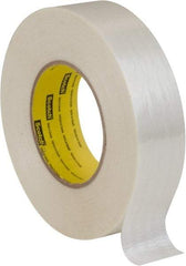 3M - 3" x 60 Yd Clear Rubber Adhesive Packaging Tape - Polyester Film Backing, 7 mil Thick, 380 Lb Tensile Strength, Series 8919MSR - Caliber Tooling