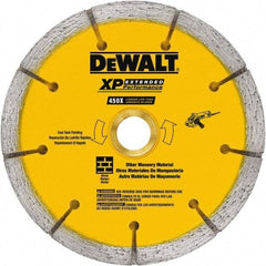 DeWALT - 6" Diam, 7/8" Arbor Hole Diam, Wet & Dry Cut Saw Blade - Diamond-Tipped, Standard Round Arbor - Caliber Tooling