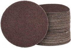 Tru-Maxx - 4" Diam, 60 Grit Aluminum Oxide Adhesive PSA Disc - Medium Grade, X Weighted Cloth Backing, For Right Angle/Vertical Shaft Portable Grinders - Caliber Tooling