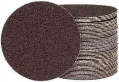 Tru-Maxx - 4" Diam, 40 Grit Aluminum Oxide Adhesive PSA Disc - Coarse Grade, X Weighted Cloth Backing, For Right Angle/Vertical Shaft Portable Grinders - Caliber Tooling