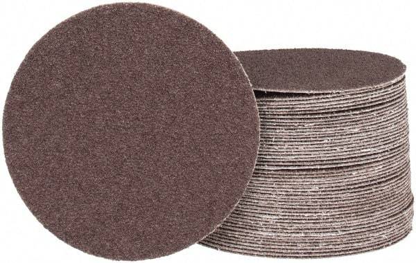 Tru-Maxx - 5" Diam, 40 Grit Aluminum Oxide Adhesive PSA Disc - Coarse Grade, X Weighted Cloth Backing, For Dual-Action/Orbital Sanders, Right Angle/Vertical Shaft Portable Grinders - Caliber Tooling