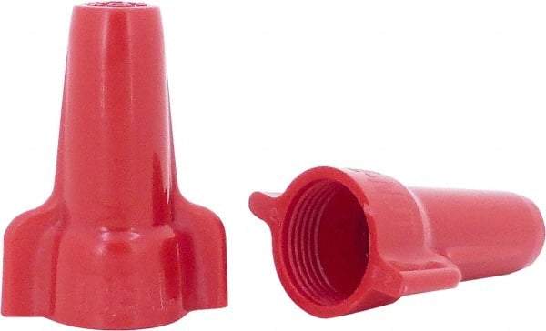 Ideal - 2, 18 to 4, 10 AWG, 600 Volt, Flame Retardant, Wing Twist on Wire Connector - Red, 221°F - Caliber Tooling