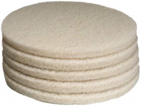 PRO-SOURCE - Polishing Pad - 17" Machine, White Pad, Polyester - Caliber Tooling