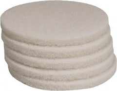 PRO-SOURCE - Polishing Pad - 13" Machine, White Pad, Polyester - Caliber Tooling