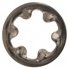 Value Collection - #2 Screw, 0.095" ID, Stainless Steel Internal Tooth Lock Washer - 0.2" OD, Grade 18-8 - Caliber Tooling