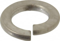 Value Collection - #6, 0.031" Thick Split Lock Washer - 316 Stainless Steel, Uncoated, 0.141" Min ID, 0.148" Max ID - Caliber Tooling