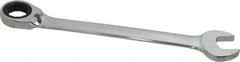 Paramount - 1" 12 Point Offset Combination Wrench - 15° Offset Angle, 12-1/2" OAL, Chrome Vanadium Steel, Polished Finish - Caliber Tooling