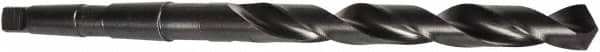 Precision Twist Drill - 1-5/32", 4MT 118° Point High Speed Steel Taper Shank Drill Bit - Oxide Finish, 7-1/4" Flute Length, 12-7/8" OAL, Spiral Flute, Series 209 - Caliber Tooling