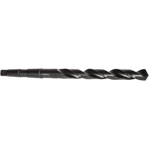 Precision Twist Drill - 33/64", 2MT 118° Point High Speed Steel Taper Shank Drill Bit - Caliber Tooling