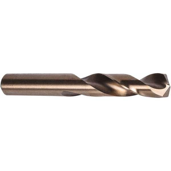 Screw Machine Length Drill Bit: 0.2969″ Dia, 135 °, Cobalt Coated, Right Hand Cut, Spiral Flute, Straight-Cylindrical Shank, Series M40CO