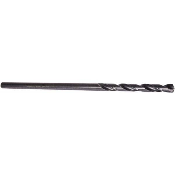 Precision Twist Drill - 31/64" Diam, 12" OAL Oxide High Speed Steel Aircraft Extension Drill Bit - Exact Industrial Supply