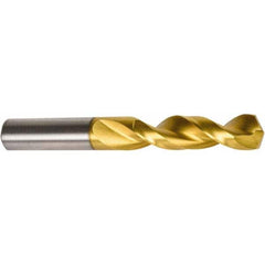 Precision Twist Drill - #12 135° Parabolic Flute High Speed Steel Screw Machine Drill Bit - Caliber Tooling