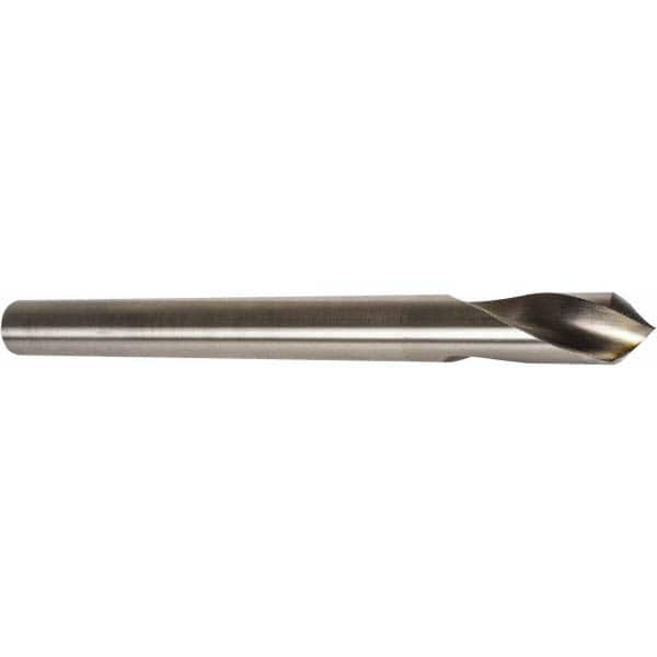 Precision Twist Drill - 1" Body Diam, 120°, 8" OAL, High Speed Steel Spotting Drill - Caliber Tooling