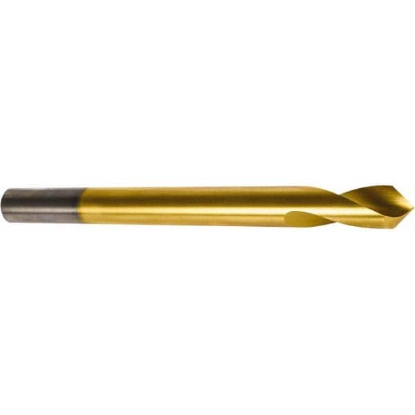 Precision Twist Drill - 5/8" Body Diam, 90°, 7" OAL, High Speed Steel Spotting Drill - Caliber Tooling