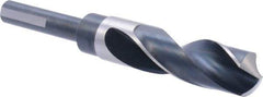 Precision Twist Drill - 29/32" Drill, 118° Point, High Speed Steel Silver Deming & Reduced Shank Drill Bit - Bright Finish, 6" OAL, Flats on Shank, 3" Flute Length, Right Hand Cut, Standard Point, Spiral Flute, Regular Spiral - Caliber Tooling