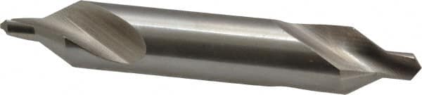 Precision Twist Drill - #5 Plain Cut 60° Incl Angle High Speed Steel Combo Drill & Countersink - Caliber Tooling