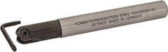 Kennametal - 3/4" Cut Diam, 3/8" Max Depth of Cut, 3/4" Shank Diam, 6.281" OAL, Indexable Ball Nose End Mill - 1.753" Head Length, Straight Shank, KDMB Toolholder, KDMB 0750.. Insert - Caliber Tooling