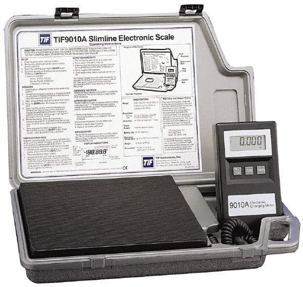 OTC - LCD Automotive Refrigerant Scale Charging Meter - 9VDC, ±0.5°F Accuracy, 32 to 120°F Operating Temp - Caliber Tooling