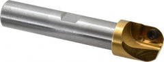 Superbee - 0.437, 1 Inch Cutter Diameter, 1 Style EM19 Insert, 3/4 Inch Shank Diameter, Indexable Convex Radius Cutter - 4.5 Inch Overall Length - Caliber Tooling