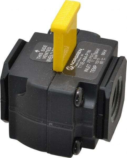 Norgren - 1/2" NPT Lockout Valve - 8 CV Rate, 240 CFM, 250 Max psi, Slide Actuator - Caliber Tooling