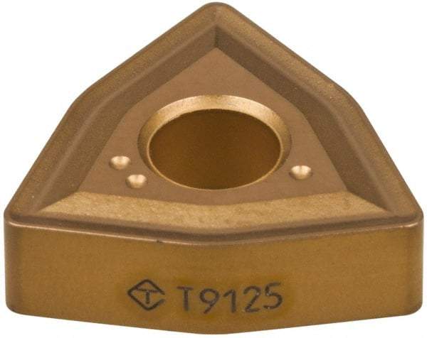 Tungaloy - WNMA431 Grade T5105 Carbide Turning Insert - TiCN/Al2O3 Finish, 80° Trigon, 1/2" Inscr Circle, 3/16" Thick, 1/64" Corner Radius - Caliber Tooling