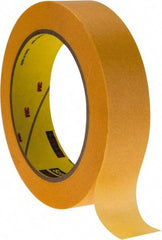 3M - 1" Wide x 60 Yd Long Bronze Paper Masking Tape - Series 2460, 3.3 mil Thick, 17 In/Lb Tensile Strength - Caliber Tooling