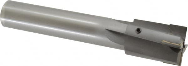 Made in USA - 1-5/8" Diam, 1-1/4" Shank, Diam, 4 Flutes, Straight Shank, Interchangeable Pilot Counterbore - Caliber Tooling