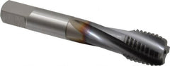 OSG - 3/4-10 UNC 4 Flute Modified Bottoming Spiral Flute Tap - Powdered Metal, TiCN Finish, 4-1/4" OAL, Right Hand Flute, Right Hand Thread, H3, Series EXOTAP - Exact Industrial Supply