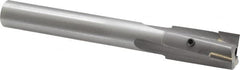 13/16″ Diam, 5/8″ Shank, Diam, 3 Flutes, Straight Shank, Interchangeable Pilot Counterbore 5-3/8″ OAL, Bright Finish, Carbide-Tipped