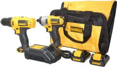 DeWALT - 12 Volt Cordless Tool Combination Kit - Includes 1/4" Impact Driver & 3/8" Drill/Driver, Lithium-Ion Battery Included - Caliber Tooling