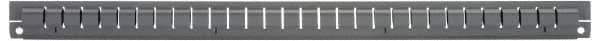 Vidmar - Tool Box Steel Drawer Divider - 2-5/8" Wide x 25-1/2" Deep x 1-7/8" High, Gray, For Vidmar Cabinets - Caliber Tooling