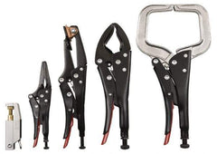 Proto - 5 Piece Welding Locking Plier Set - Comes in Plastic Pouch - Caliber Tooling