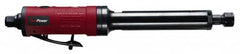 Chicago Pneumatic - 1/4" Collet, Straight Handle, Straight Air Die Grinder - 22,000 RPM, Rear Exhaust, 11.2 CFM, 0.42 hp, 6.21 bar, 1/4" Inlet - Caliber Tooling