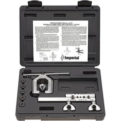 Imperial - Flaring Tools & Tube Expanders Type: Double Flaring Tool Kit Maximum Pipe Capacity (Inch): 1/2 - Caliber Tooling